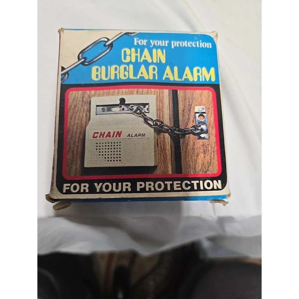 VTG Chain Burglar Alarm Home Dual Lock Protection for Doors Windows Loud Works